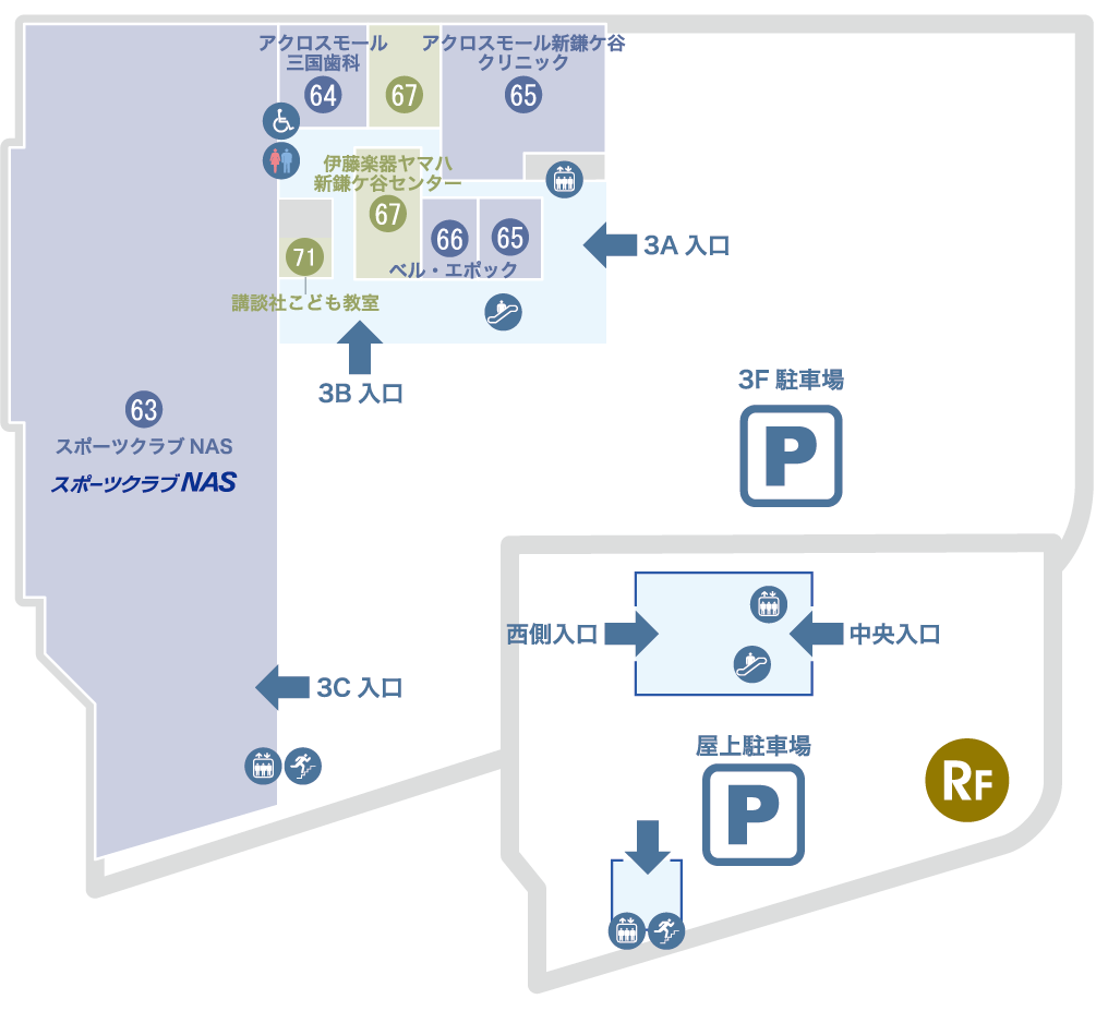 3Fフロアマップ