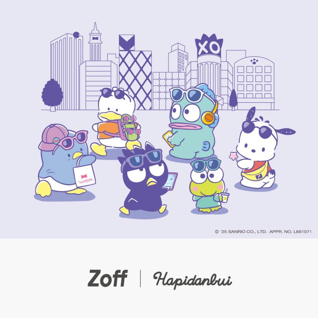 〈Zoff〉メガネブランドZoffとサンリオの人気キャラクターユニット『はぴだんぶい』との初コラボレーション アイウェアコレクション「Zoff｜はぴだんぶい」が登場